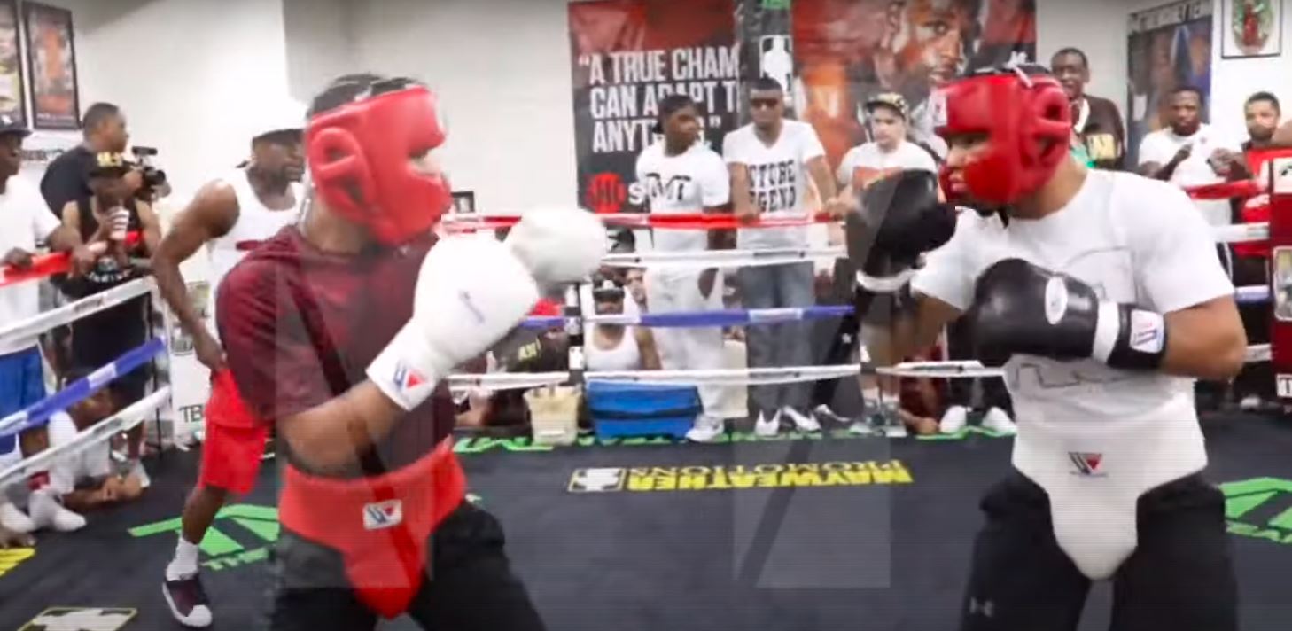 floyd mayweather bitterly releases full gervonta davis vs devin haney sparring footage after tank's martin win