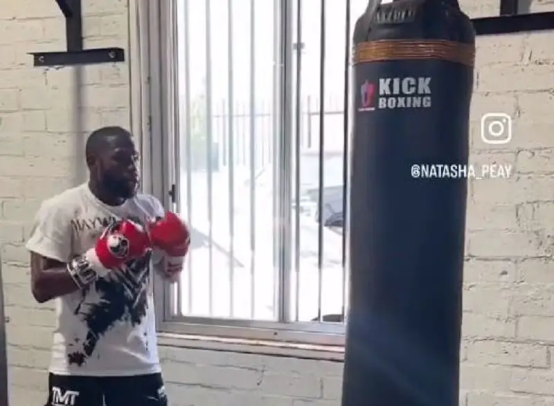 47-Year-Old Mayweather Annihilates Heavy Bag