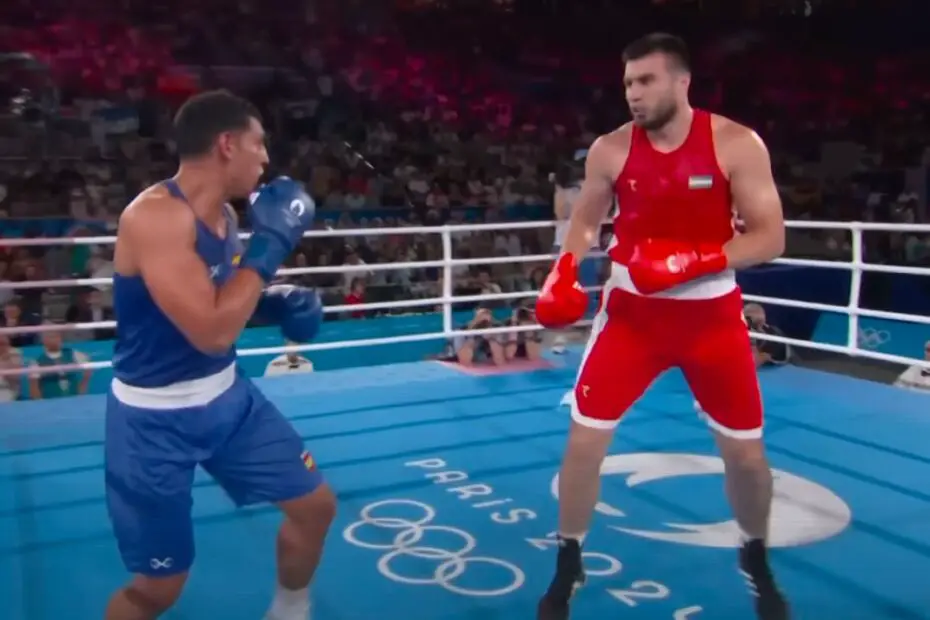 Uzbekistan's Bakhodir Jalolov 2024 Olympics Final Full Fight Video Wins Gold At 92KG Heavyweight Champion