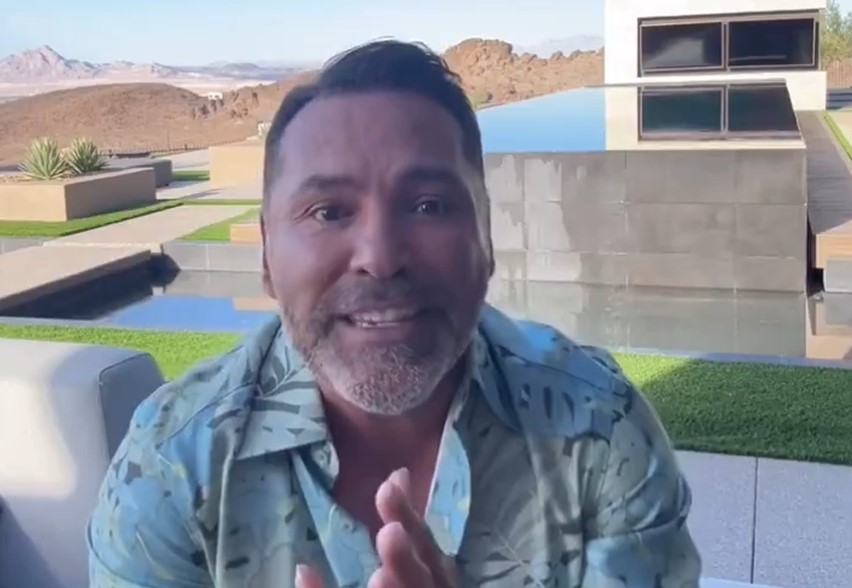 De La Hoya Reacts To Canelo vs Berlanga