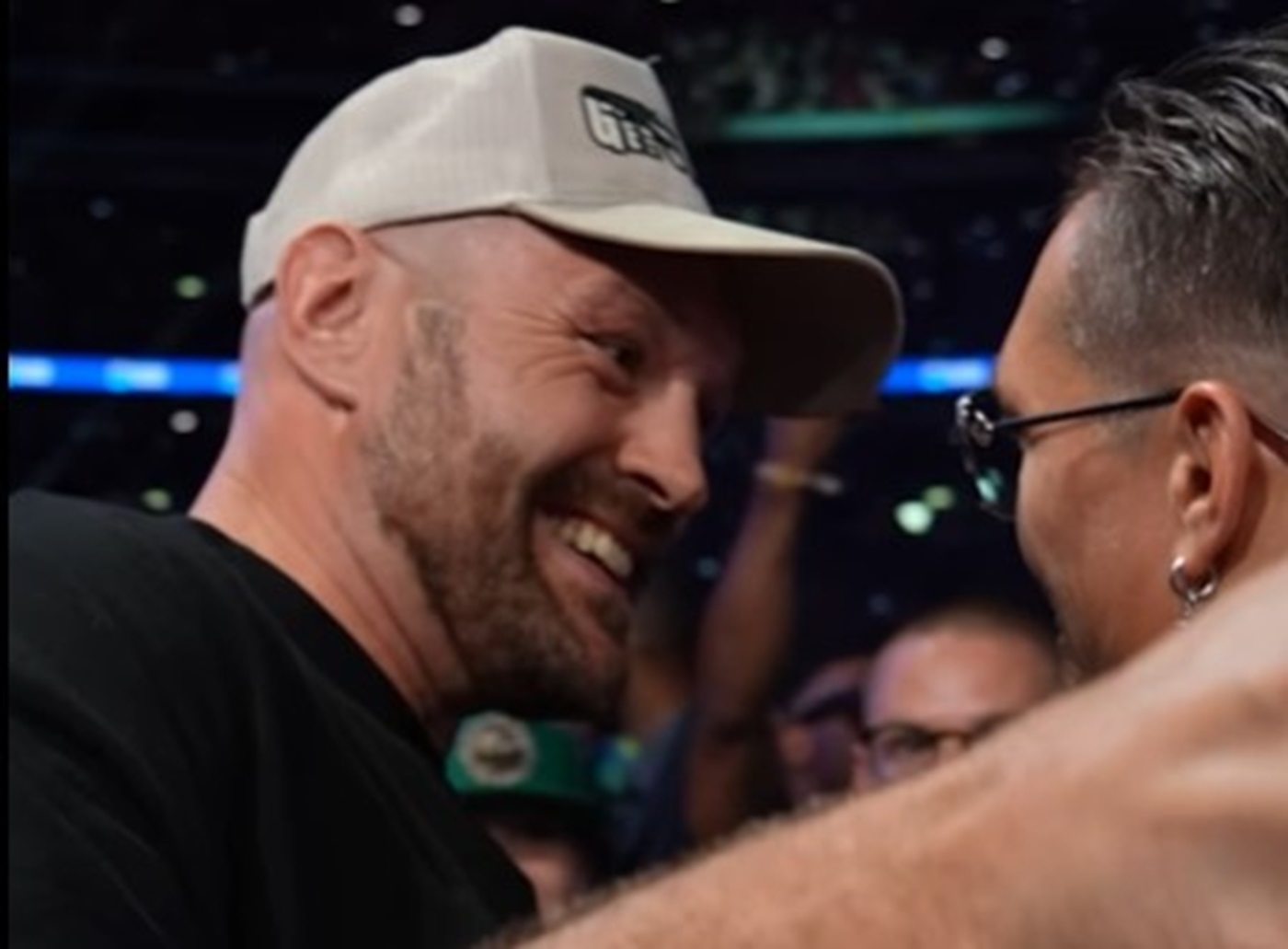 Fury Has Words With Usyk At Dubois vs Joshua