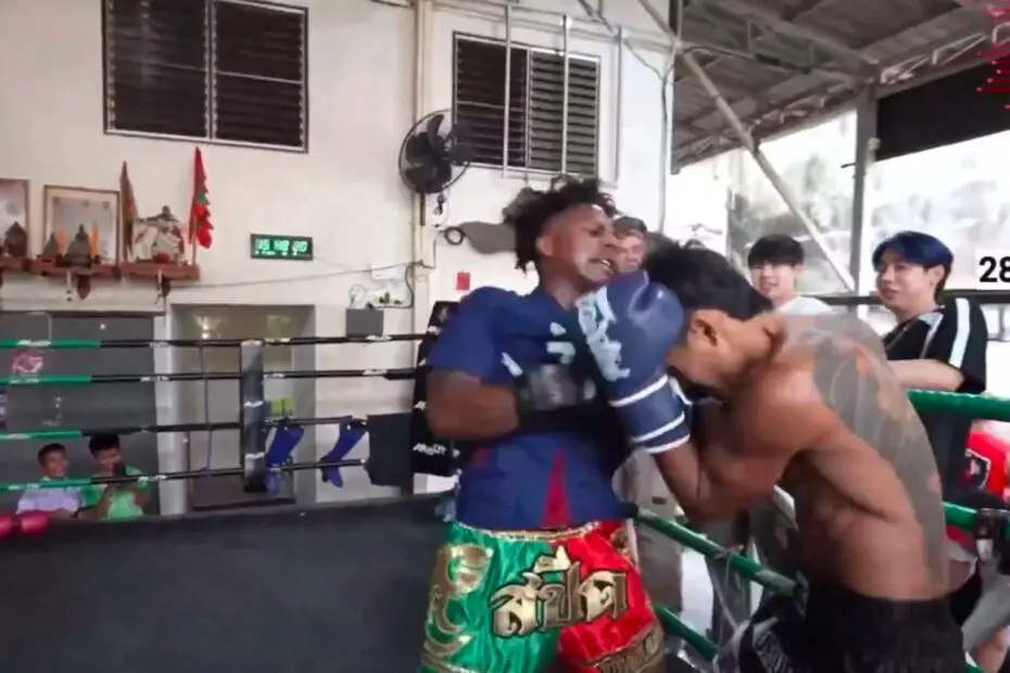 IShowSpeed Walked Into A Gym In Thailand and Gave Work To One Of Their Top Fighters