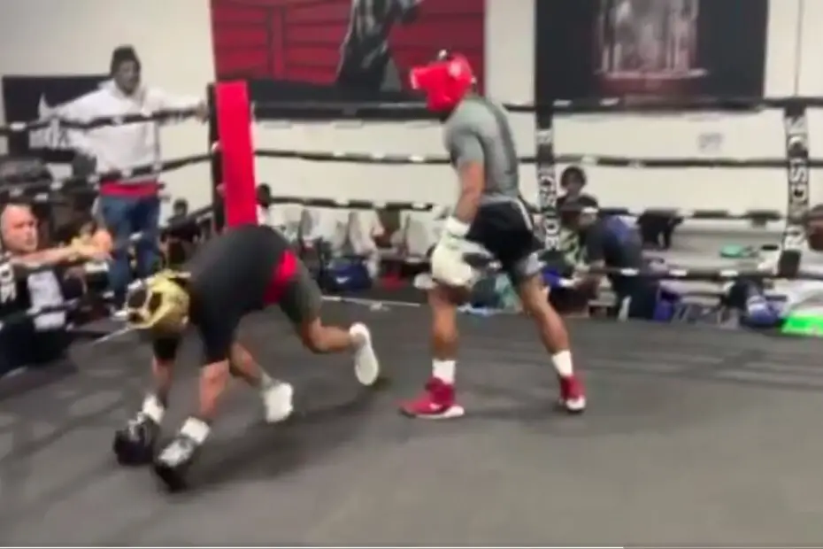 The Moment Shakur Stevenson Broke His Hand In Sparring