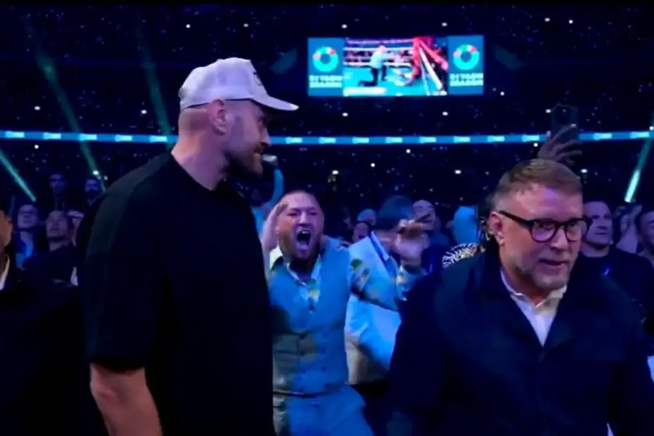 Tyson Fury and Conor McGregor Live Slow Motion Reaction To Anthony Joshua Getting Knocked Out