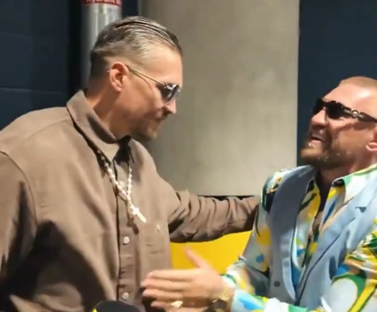 Usyk and Conor McGregor Meet For The First Time