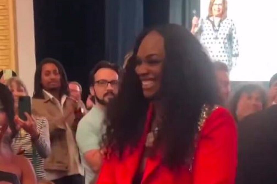 Watch Claressa Shields Receives Big Welcome At Her Movie Premier