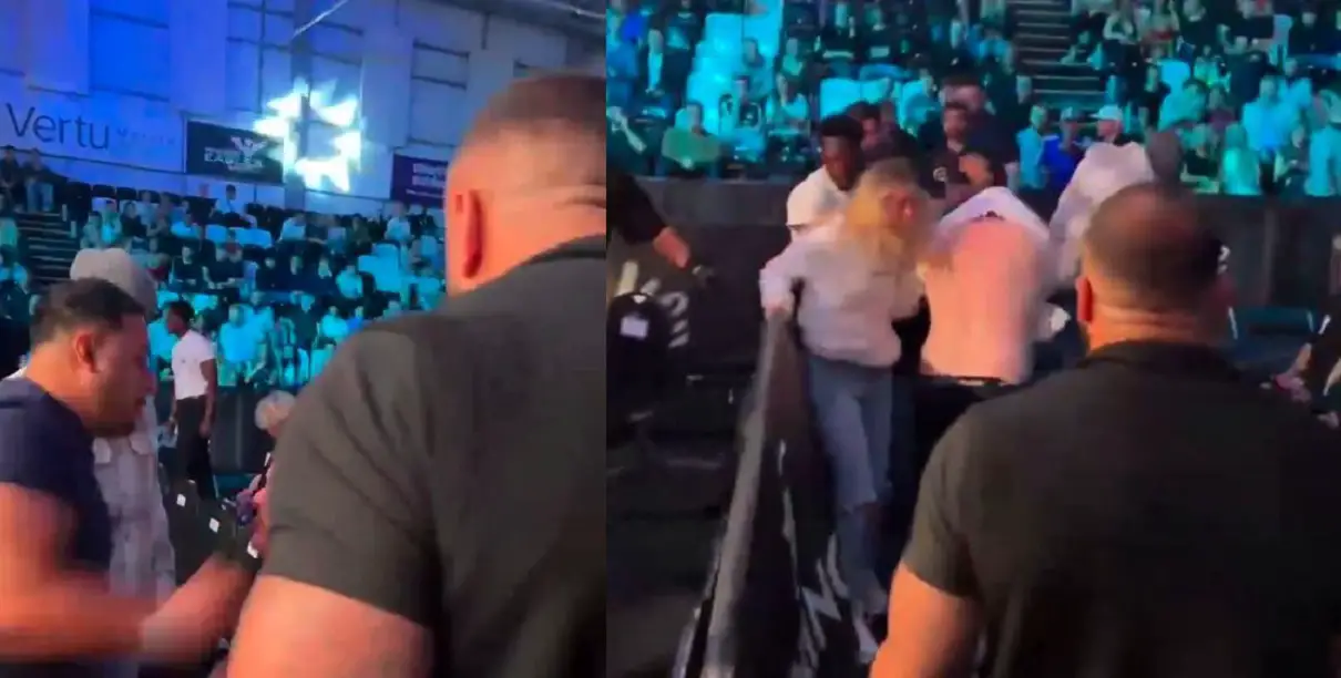 Watch Cowardly Sucker Punch Ringside At Boxing Event