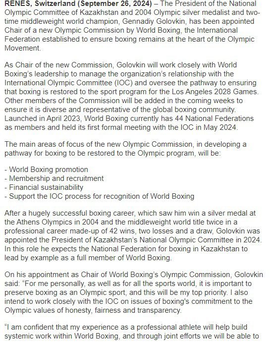 Gennadiy Golovkin Made Chair Of New Olympic Commission 3 Ggg 1