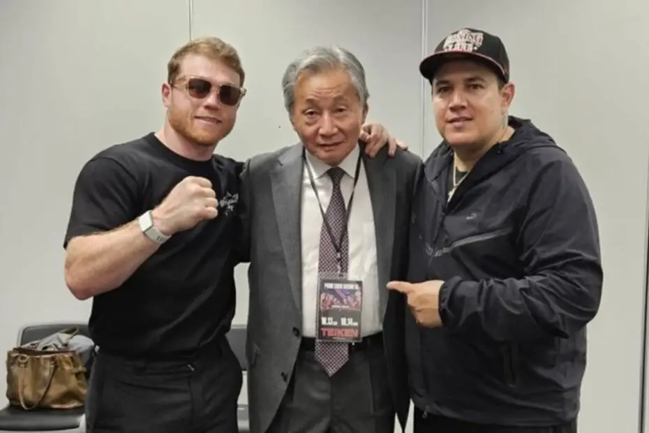 Canelo and Trainer Meet Hall of Fame Japanese Promoter