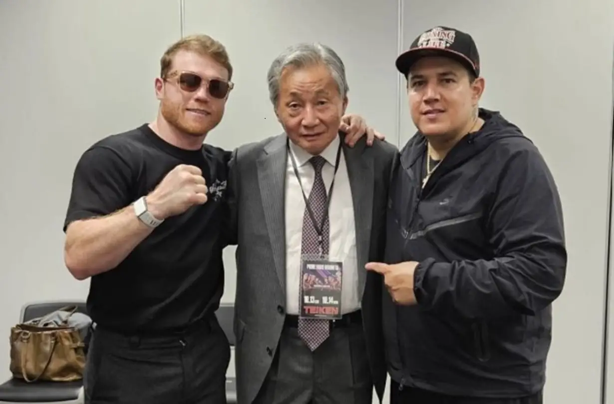 Canelo and Trainer Meet Hall of Fame Japanese Promoter