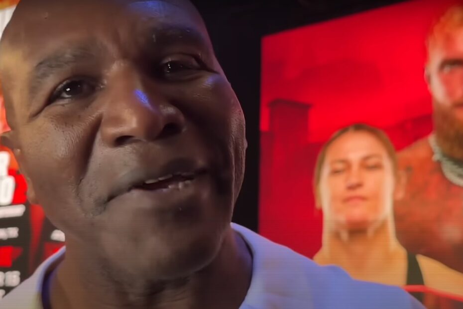 Evander Holyfield Reacts To Mike Tyson Slapping Jake Paul