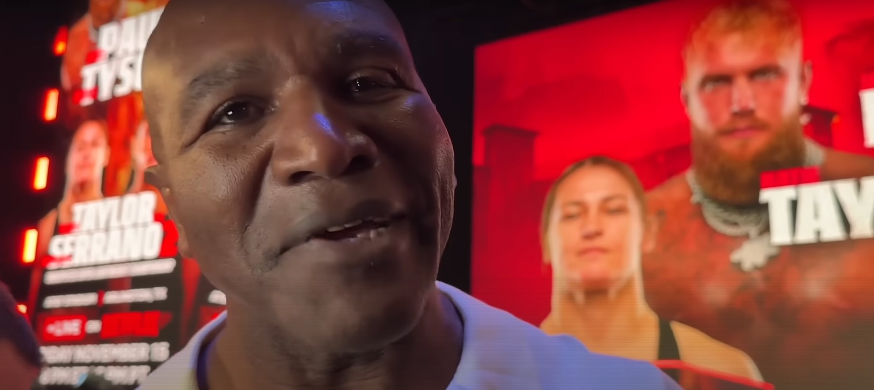 Evander Holyfield Reacts To Mike Tyson Slapping Jake Paul