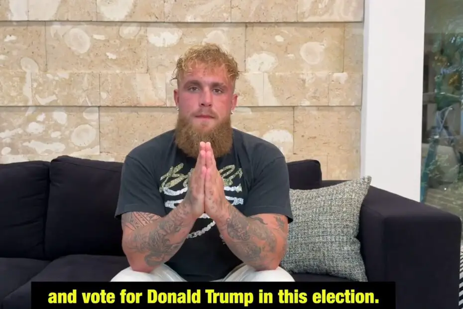 Jake Paul On Why He Is Voting For Donald Trump In 2024 US President Election