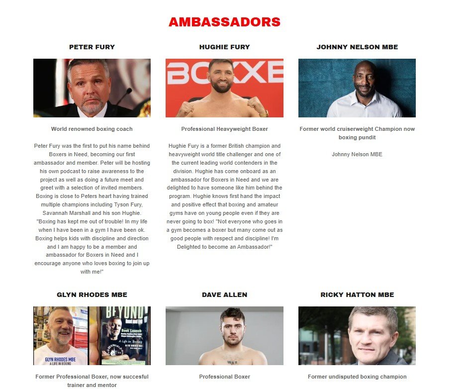 New Well-Received Initiative Boxers In Need Launched For Injured Fighters 3 2 1