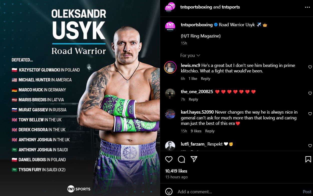 usyk stats