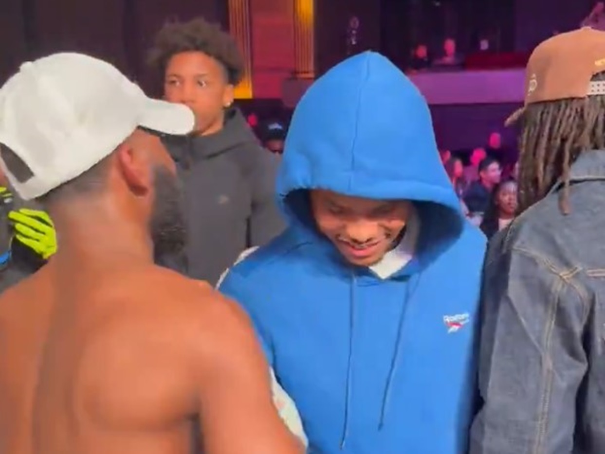 Andy Cruz Approaches Shakur Stevenson and Keyshawn Davis After His Win In Boxing Results Tonight