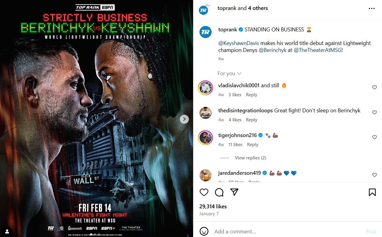 Keyshawn Davis Fight Week Is Here Ahead Of Valentines Day MSG Massacre Show 3 fight 14