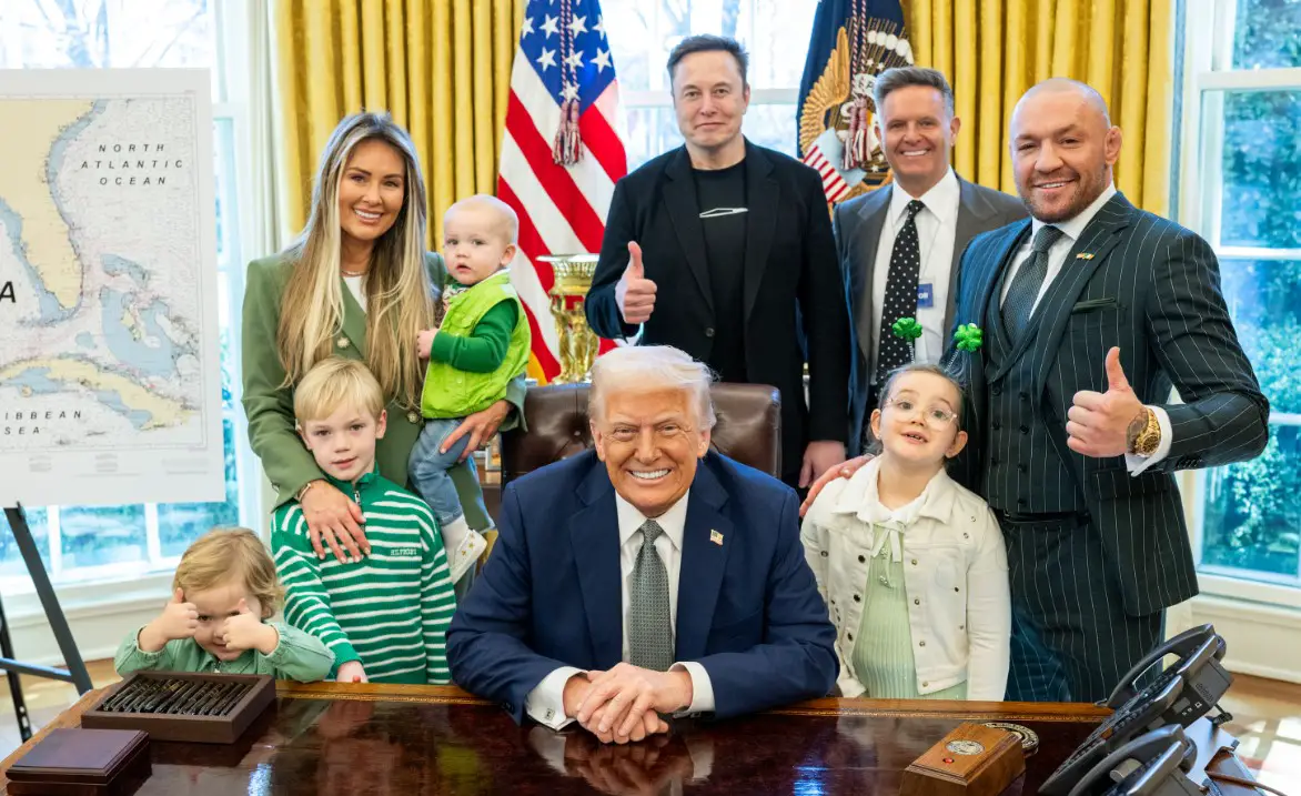 Conor Mcgregor Meets President Trump On St. Patrick'S Day