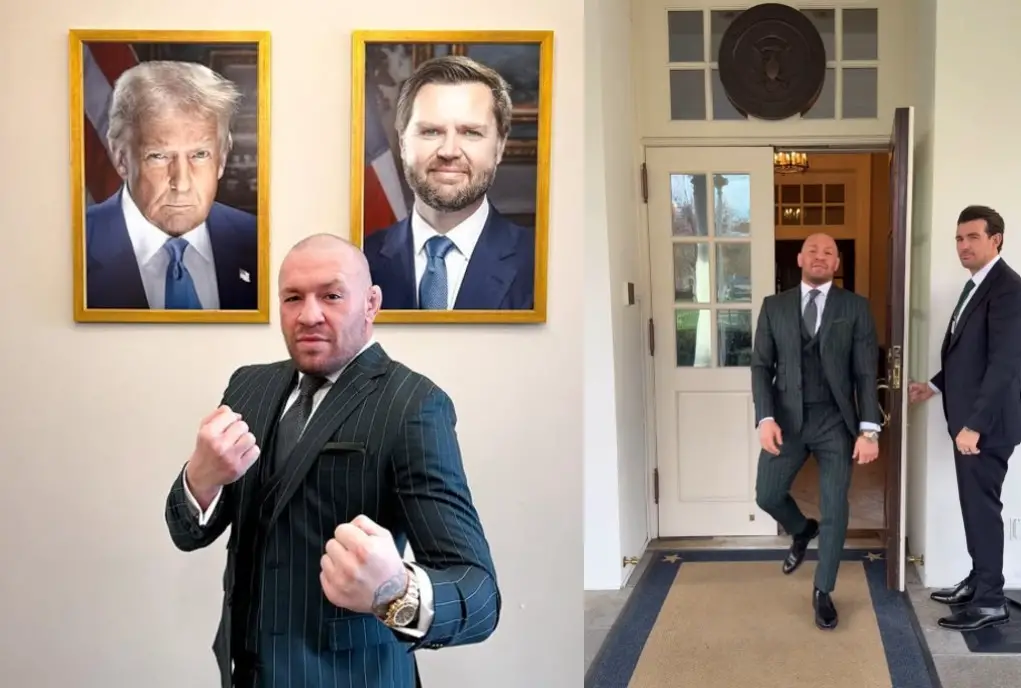 Door Held Open By Secret Service For Conor Mcgregor At White House On 2025 St. Patrick'S Day