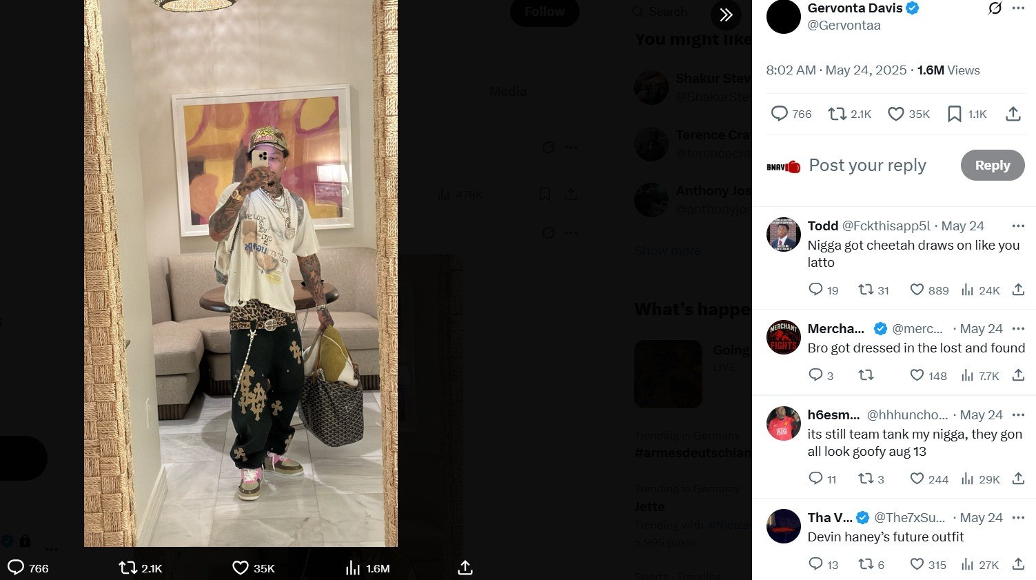 Gervonta Davis Remerges Ahead Of Lamont Roach Rematch 3 davis 2