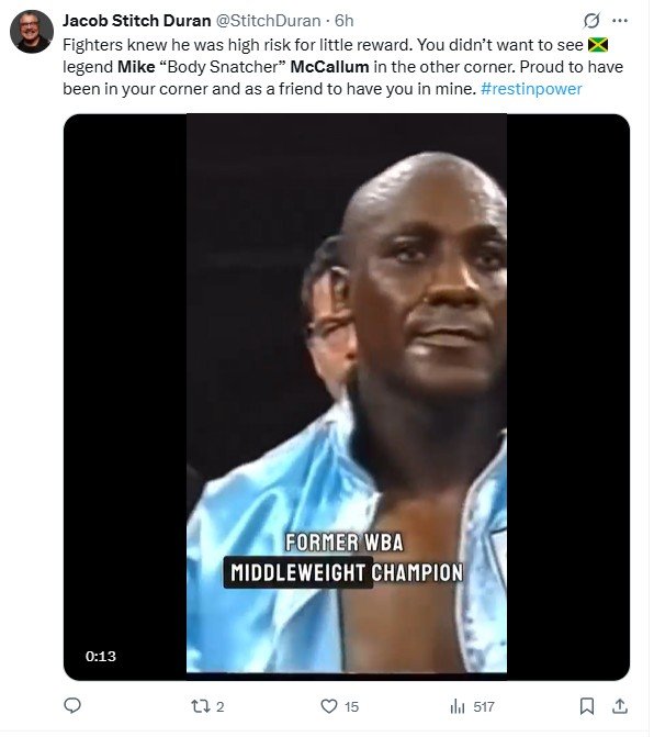 Mike McCallum Dies - Boxing World Reacts 3 a2 1