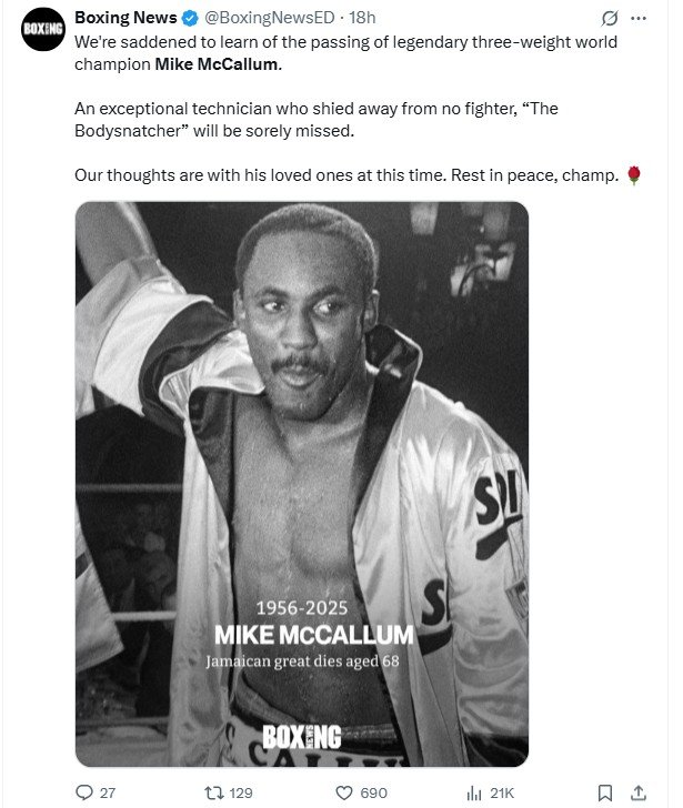 Mike McCallum Dies - Boxing World Reacts 7 a6