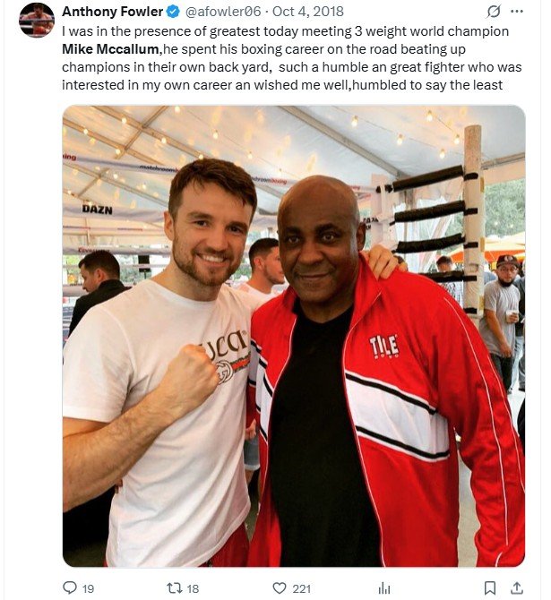 Mike McCallum Dies - Boxing World Reacts 9 a8